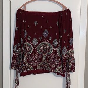 Off the shoulder top